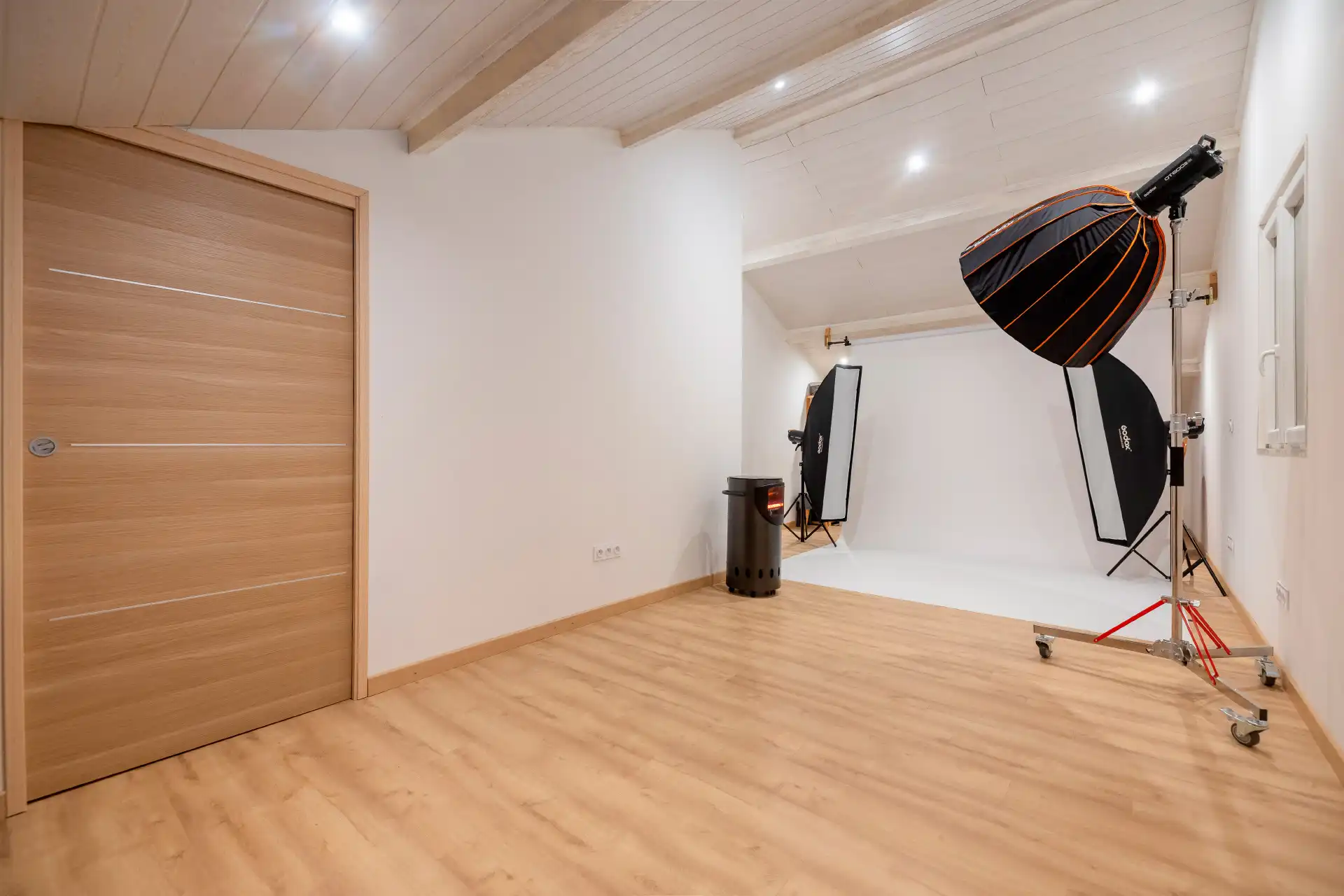 Intérieur du studio photo dans l'Ain, près de Bourg-en-Bresse